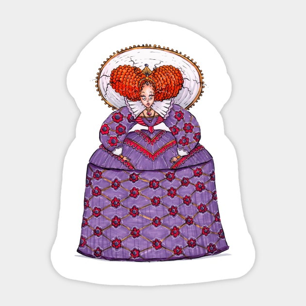 Queen Elizabeth I Sticker by obillwon